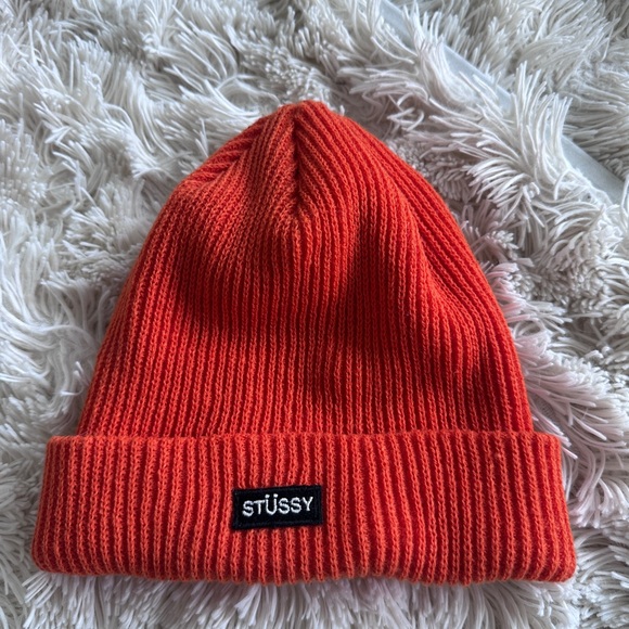 Orange Stüssy beanie - Picture 1 of 1